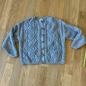 ANTHROPOLOGIE Cardigan in Grey XS